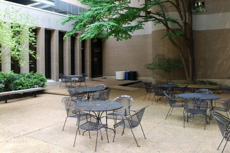 Shaffer courtyard, McDonnell Sciences